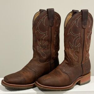 Double-H Roper Women’s Leather Western Boots - Wide size 7